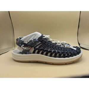 KEEN Women's Uneek Classic Two Cord Sandals SZ 7 Sky Captain/ Birch